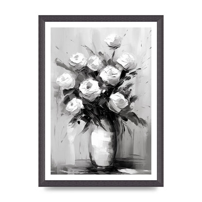 Abstract Harmony in Black and White Acrylic