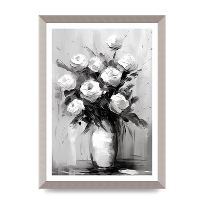 Abstract Harmony in Black and White Acrylic