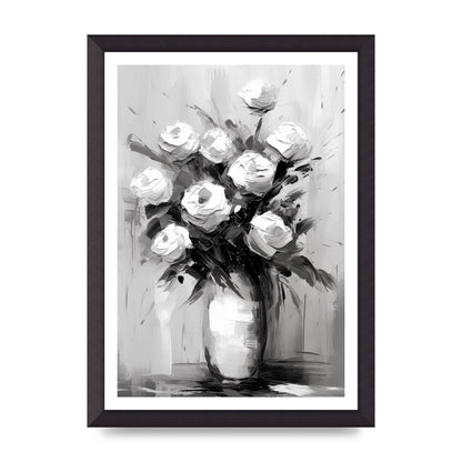 Abstract Harmony in Black and White Acrylic