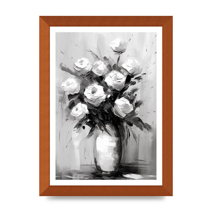 Abstract Harmony in Black and White Acrylic