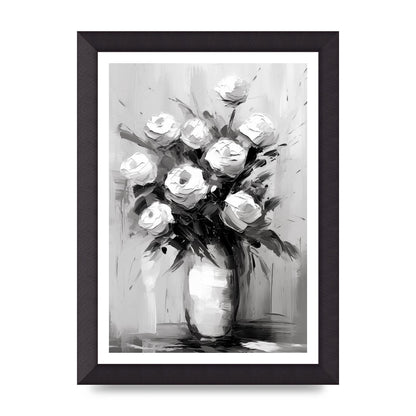 Abstract Harmony in Black and White Acrylic
