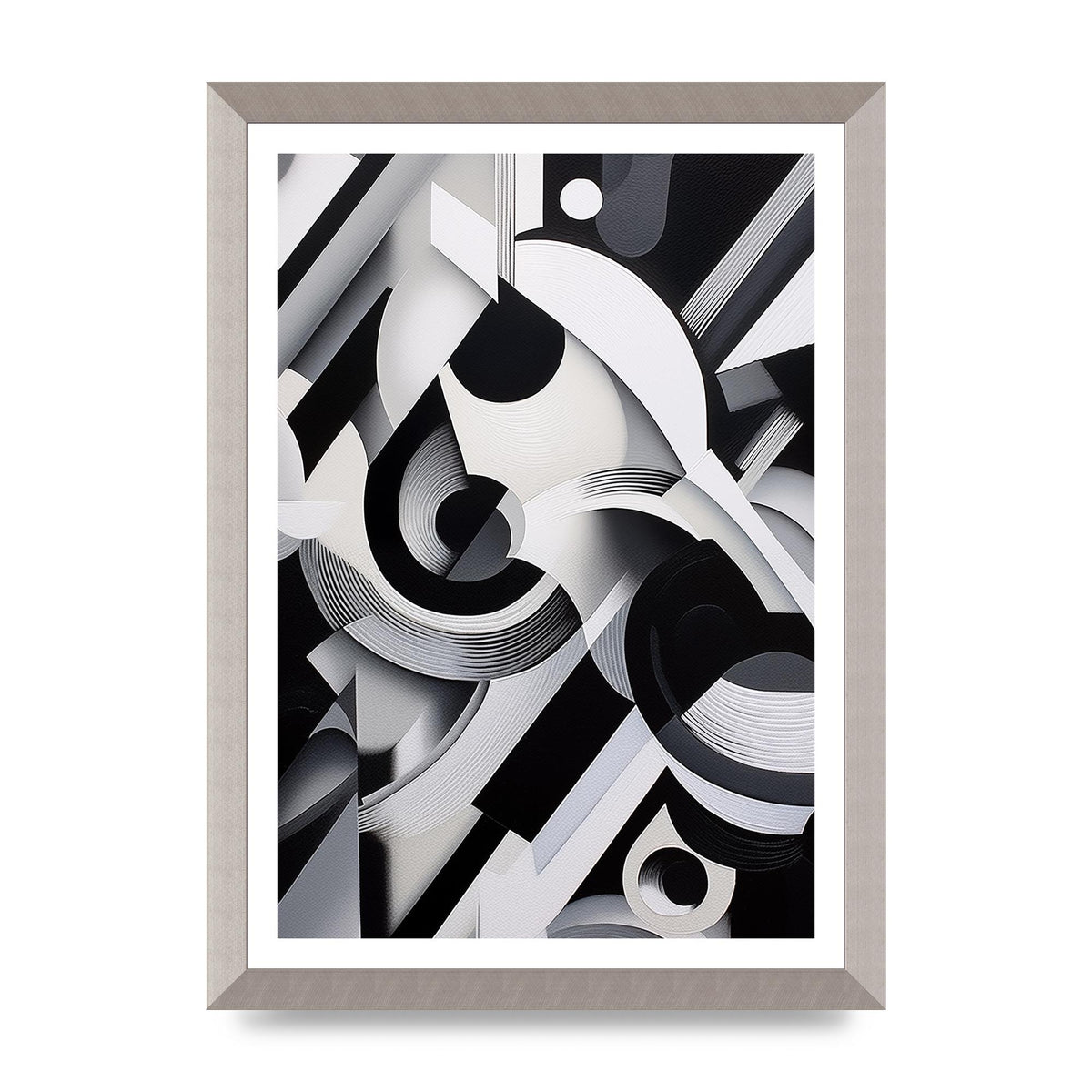Vibrant Black and White Charcoal Portrait