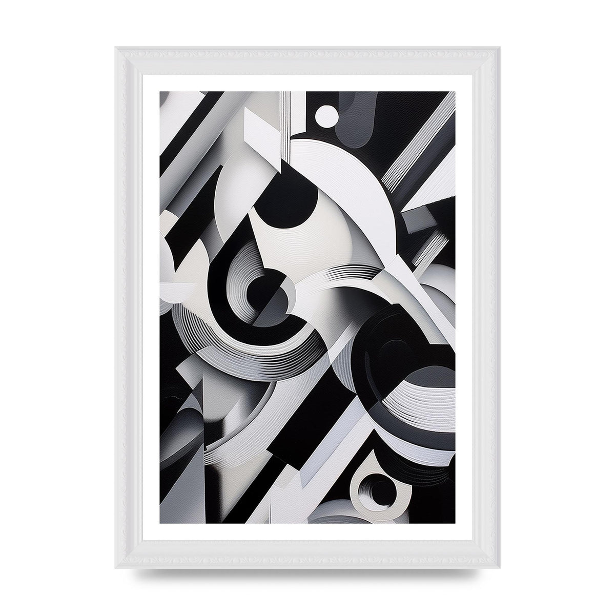 Vibrant Black and White Charcoal Portrait
