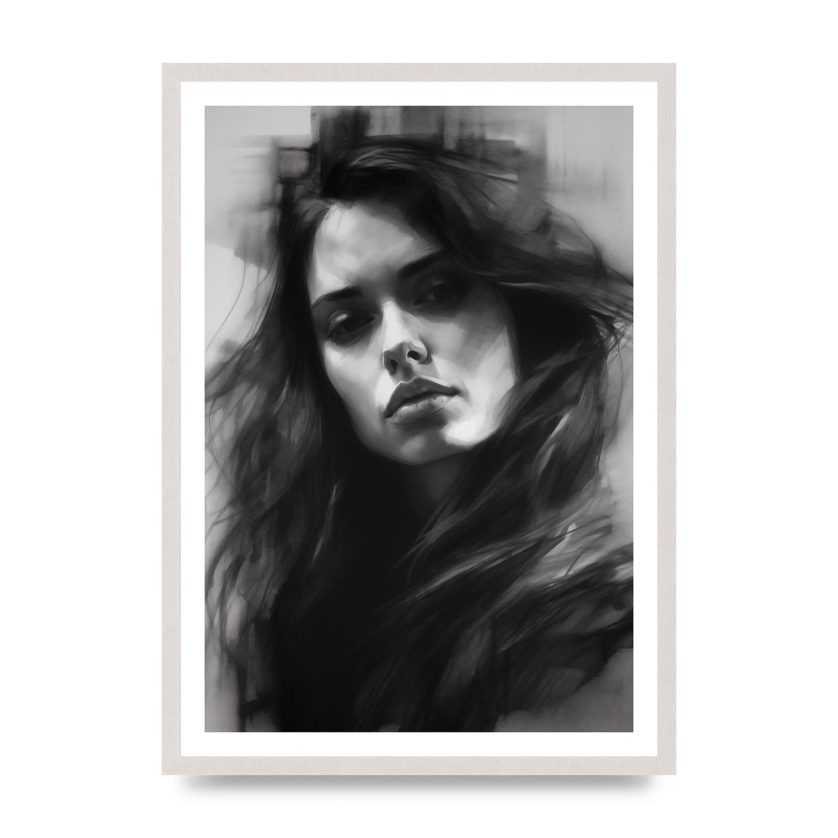Monet-Inspired Black and White Daisy Duality