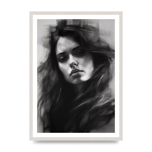 Monet-Inspired Black and White Daisy Duality