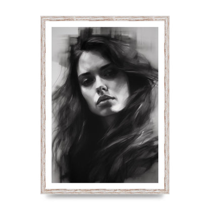 Monet-Inspired Black and White Daisy Duality