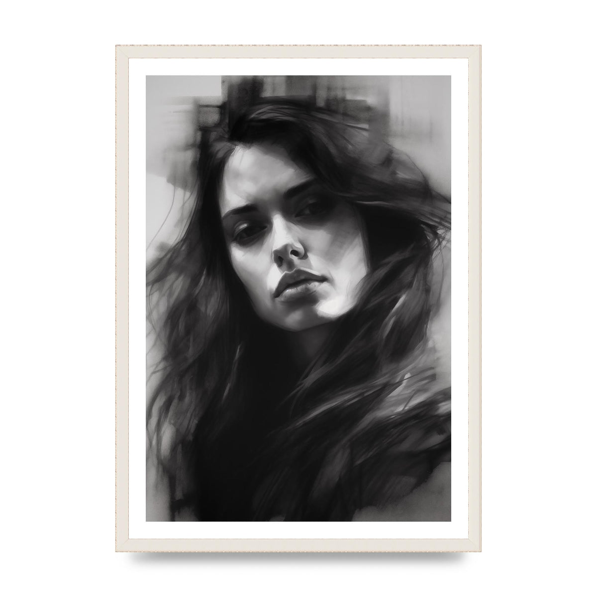 Monet-Inspired Black and White Daisy Duality