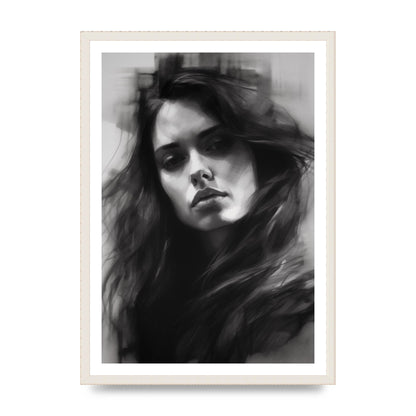 Monet-Inspired Black and White Daisy Duality