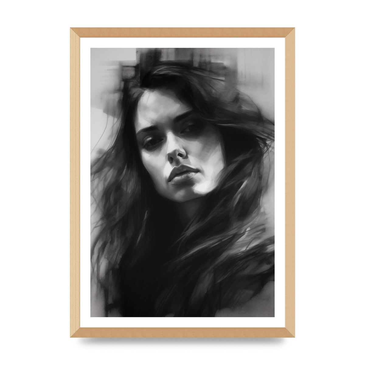 Monet-Inspired Black and White Daisy Duality
