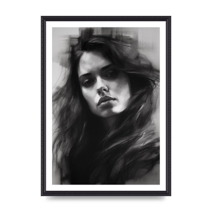 Monet-Inspired Black and White Daisy Duality