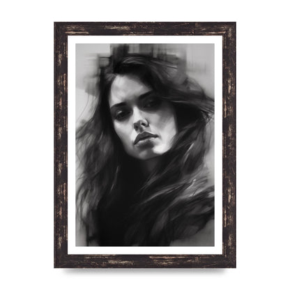 Monet-Inspired Black and White Daisy Duality