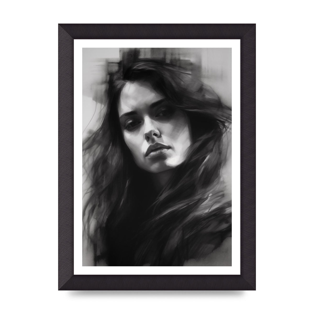 Monet-Inspired Black and White Daisy Duality