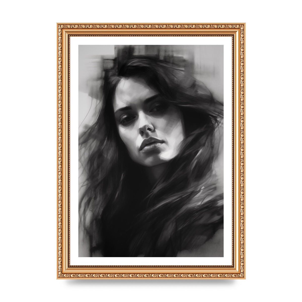 Monet-Inspired Black and White Daisy Duality