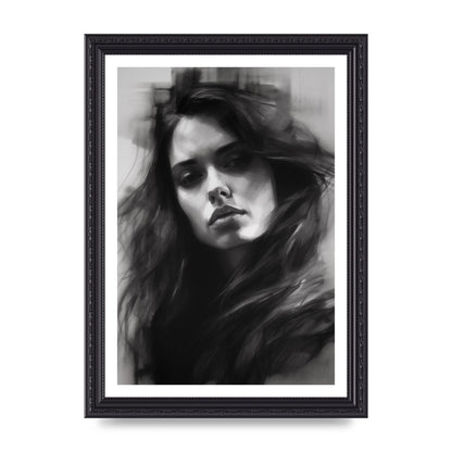 Monet-Inspired Black and White Daisy Duality