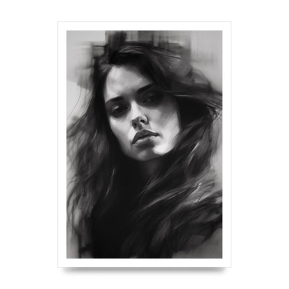 Monet-Inspired Black and White Daisy Duality