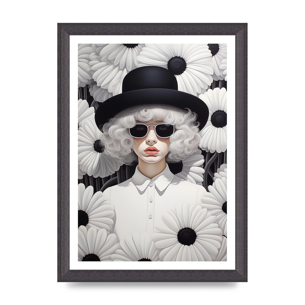 Negative Space Explored in Black and White Digital Art