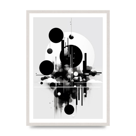 Black and White Art with Negative Space Intrigue