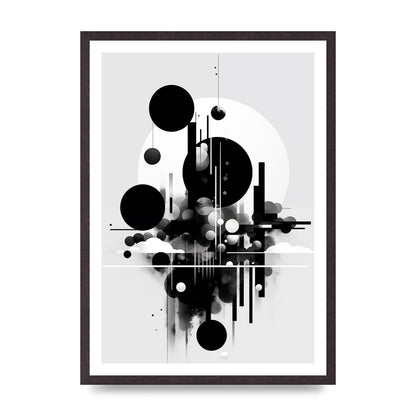 Black and White Art with Negative Space Intrigue
