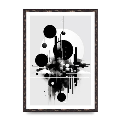 Black and White Art with Negative Space Intrigue