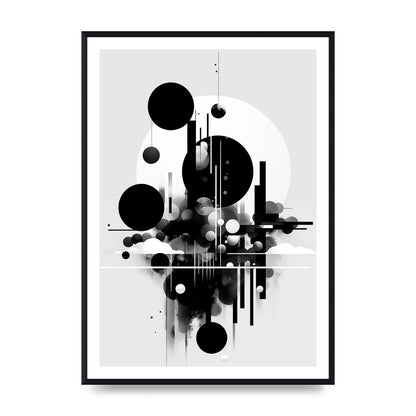 Black and White Art with Negative Space Intrigue