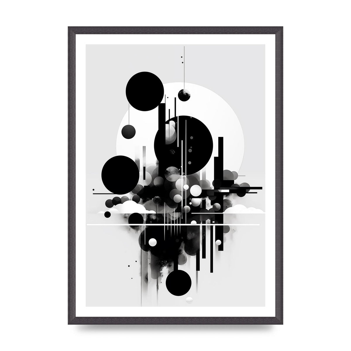 Black and White Art with Negative Space Intrigue