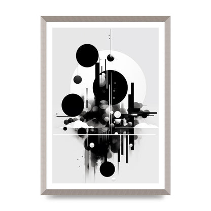 Black and White Art with Negative Space Intrigue