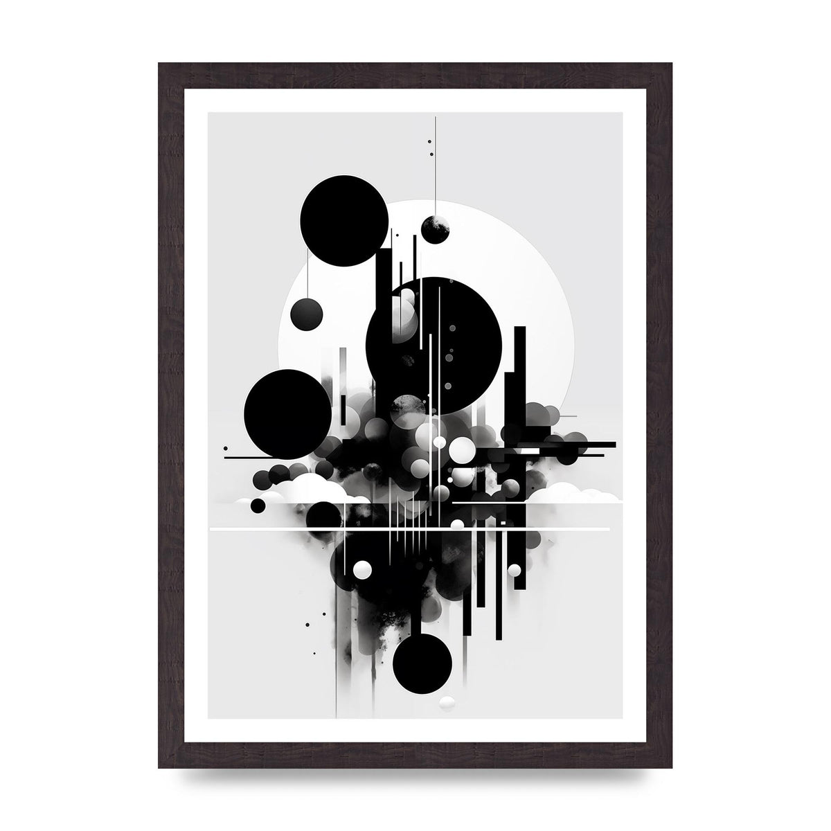 Black and White Art with Negative Space Intrigue