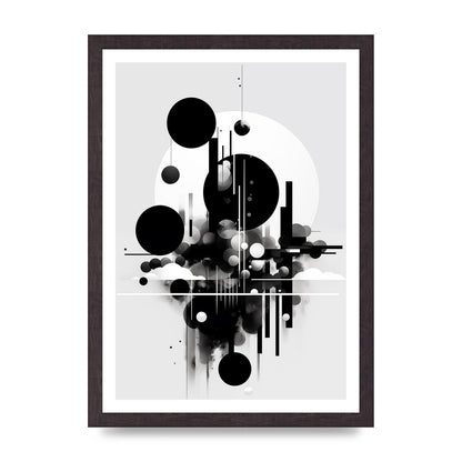 Black and White Art with Negative Space Intrigue