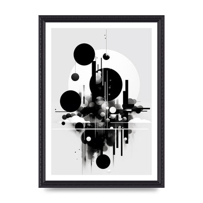 Black and White Art with Negative Space Intrigue