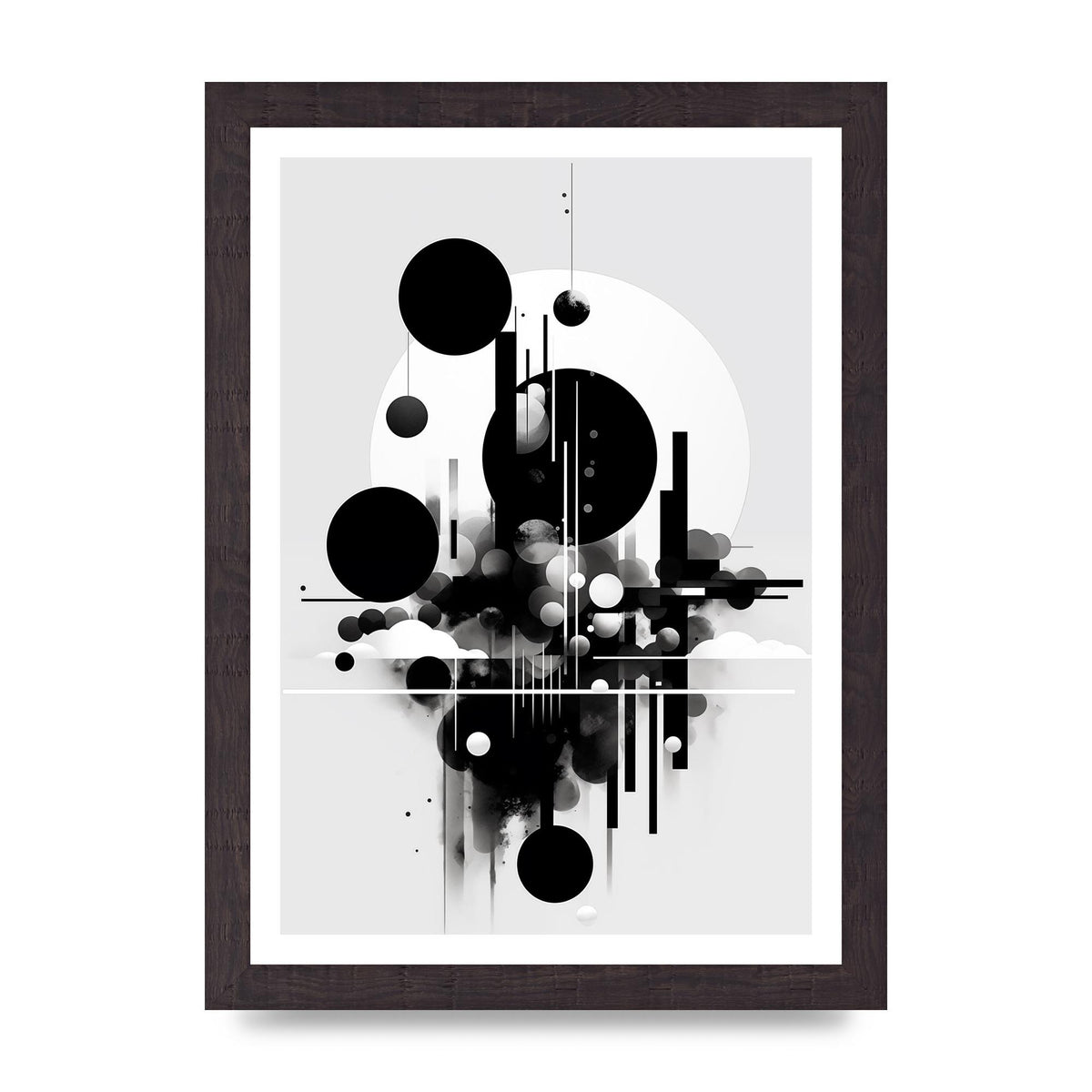 Black and White Art with Negative Space Intrigue