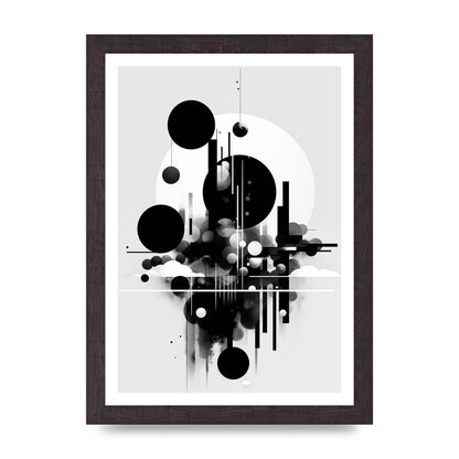Black and White Art with Negative Space Intrigue