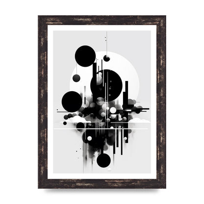 Black and White Art with Negative Space Intrigue