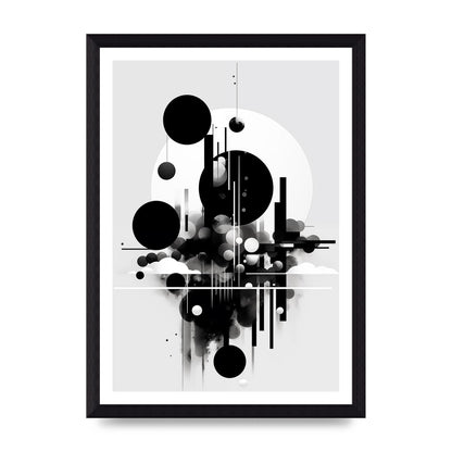 Black and White Art with Negative Space Intrigue
