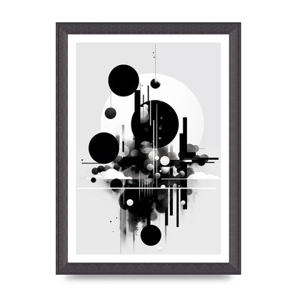 Black and White Art with Negative Space Intrigue