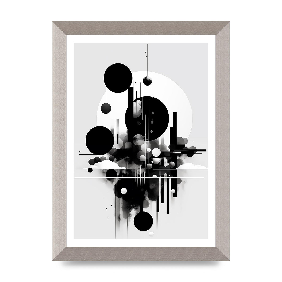 Black and White Art with Negative Space Intrigue