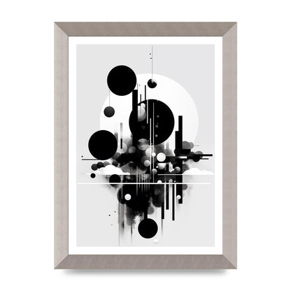Black and White Art with Negative Space Intrigue
