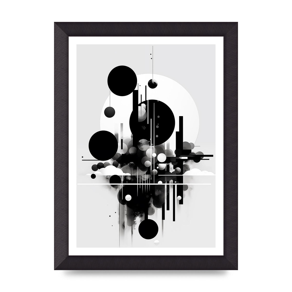 Black and White Art with Negative Space Intrigue