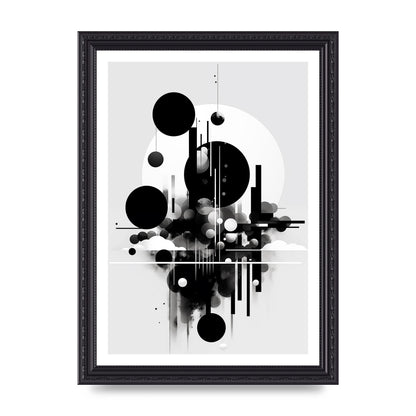 Black and White Art with Negative Space Intrigue