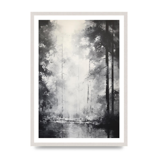 Minimalist Geometric Print in Black and White