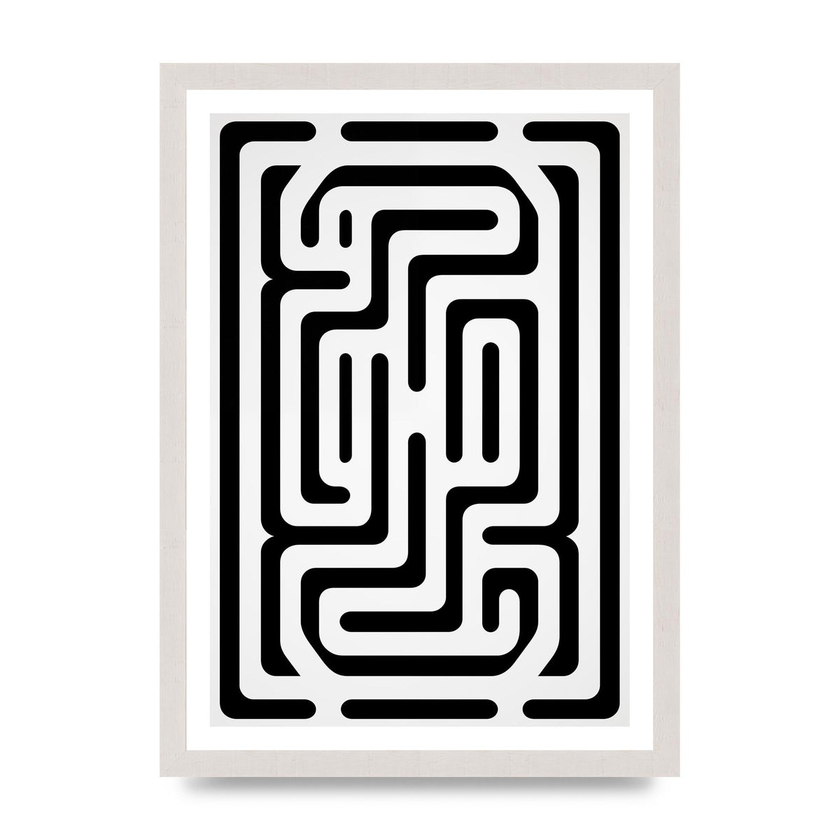 Geometric Illusion in Bold Monochrome Print