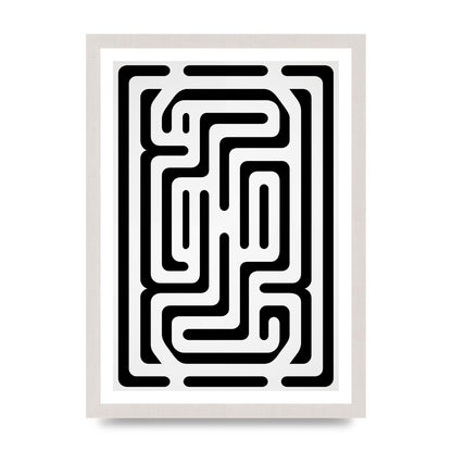Geometric Illusion in Bold Monochrome Print