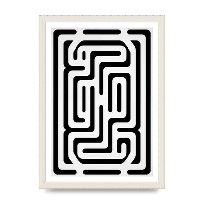Geometric Illusion in Bold Monochrome Print