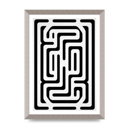 Geometric Illusion in Bold Monochrome Print