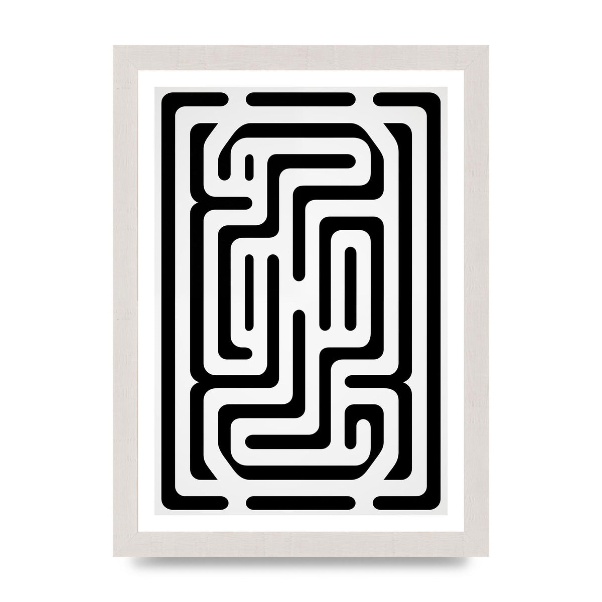Geometric Illusion in Bold Monochrome Print