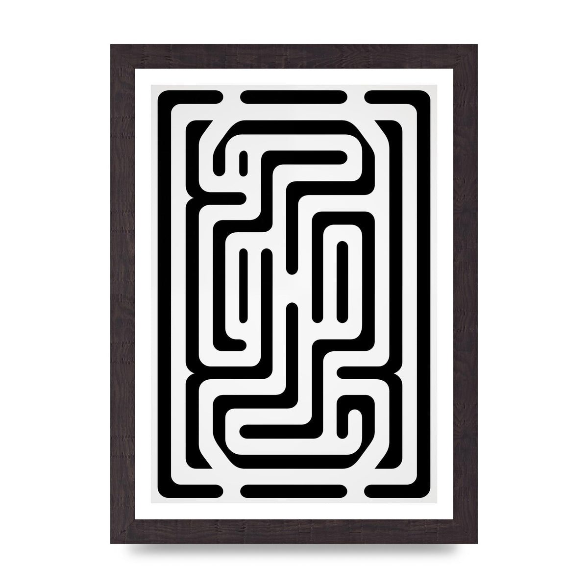 Geometric Illusion in Bold Monochrome Print