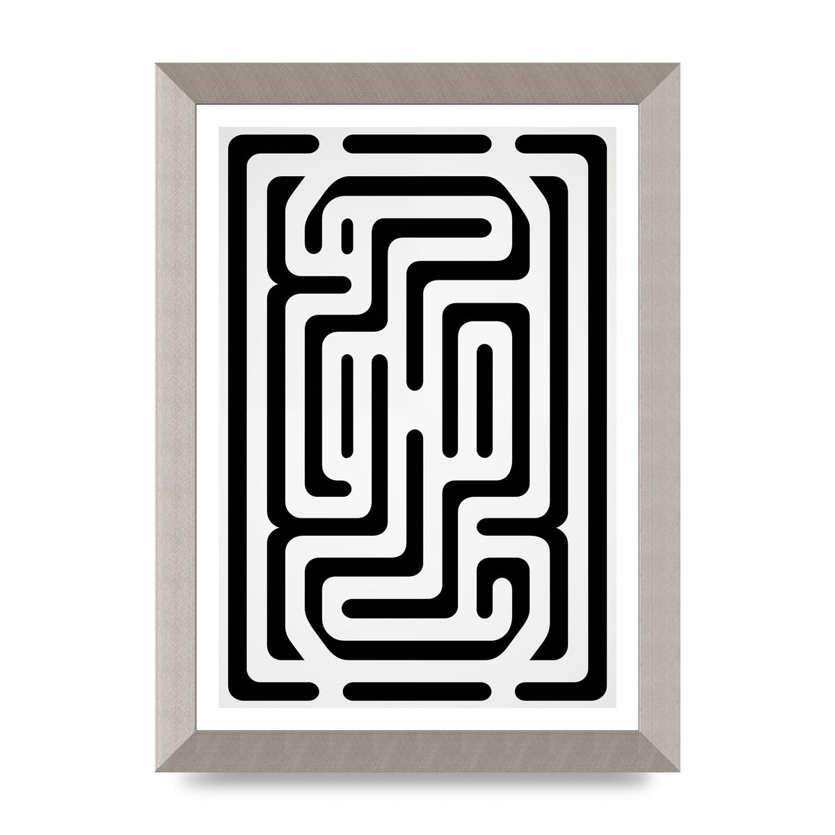 Geometric Illusion in Bold Monochrome Print