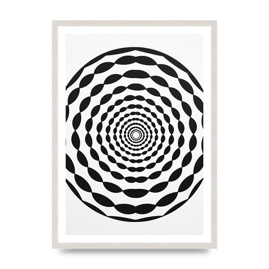 Mind-Bending Geometric Black and White Illusion