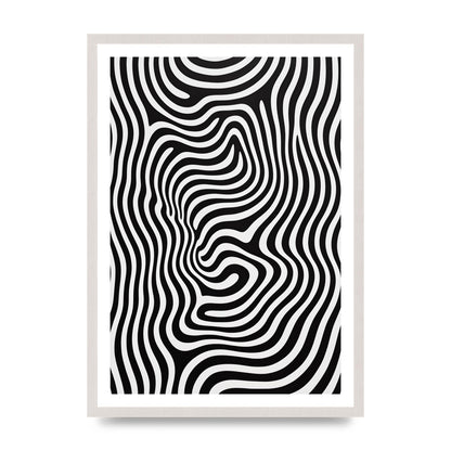 Geometric Form Defying Perception in Black and White