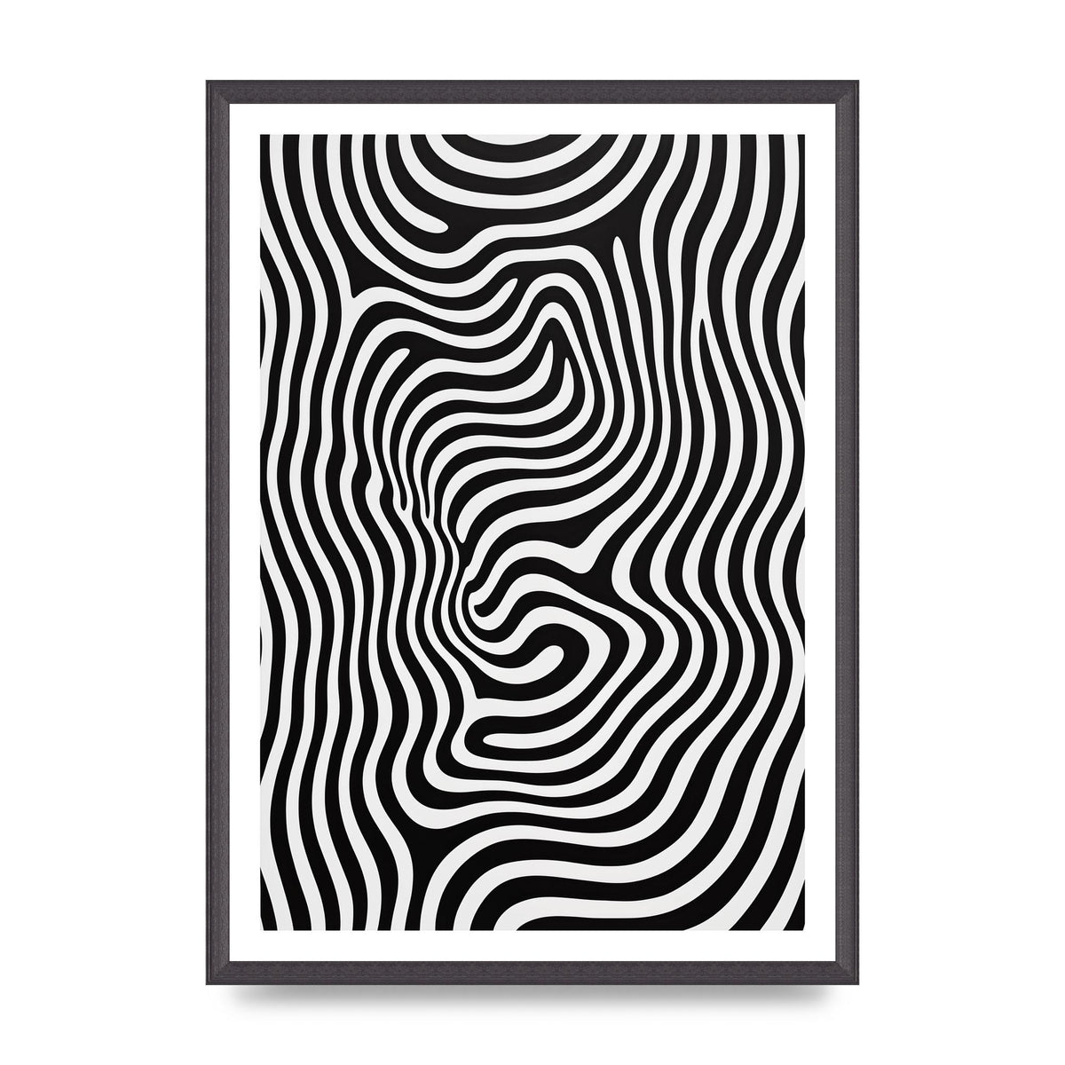 Geometric Form Defying Perception in Black and White