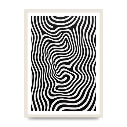 Geometric Form Defying Perception in Black and White